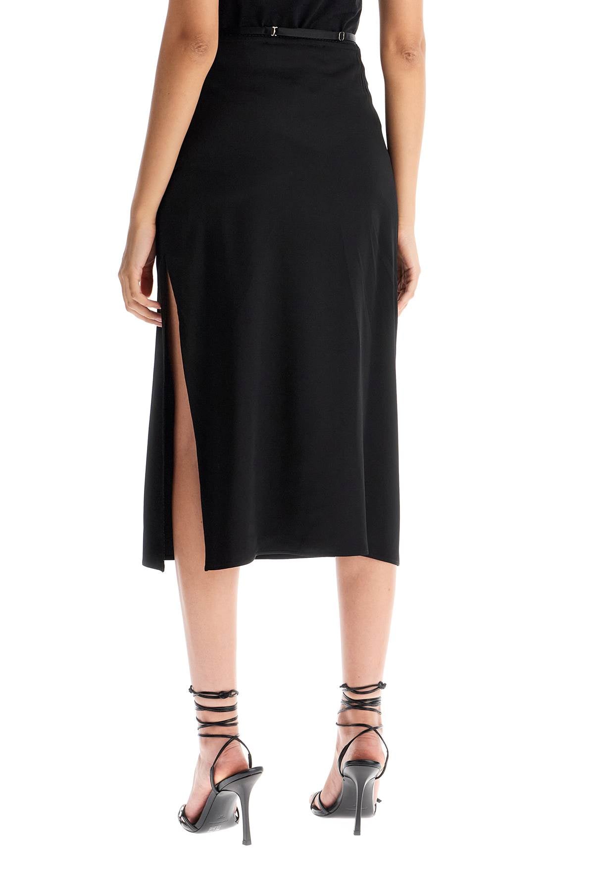 Jacquemus La Jupe Notte Stretch Satin Midi Skirt