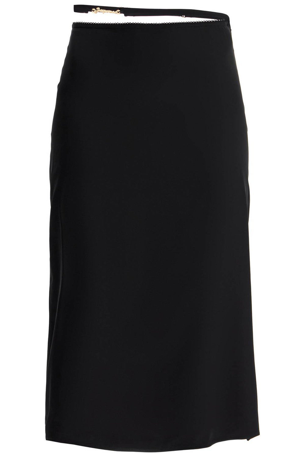 Jacquemus La Jupe Notte Stretch Satin Midi Skirt