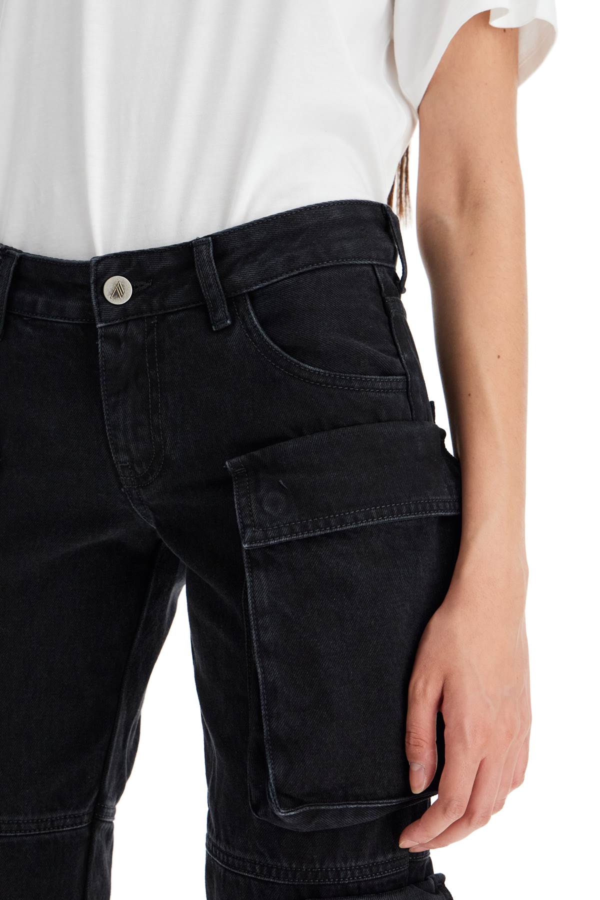 The Attico Essie Multi Pocket Slim Jeans