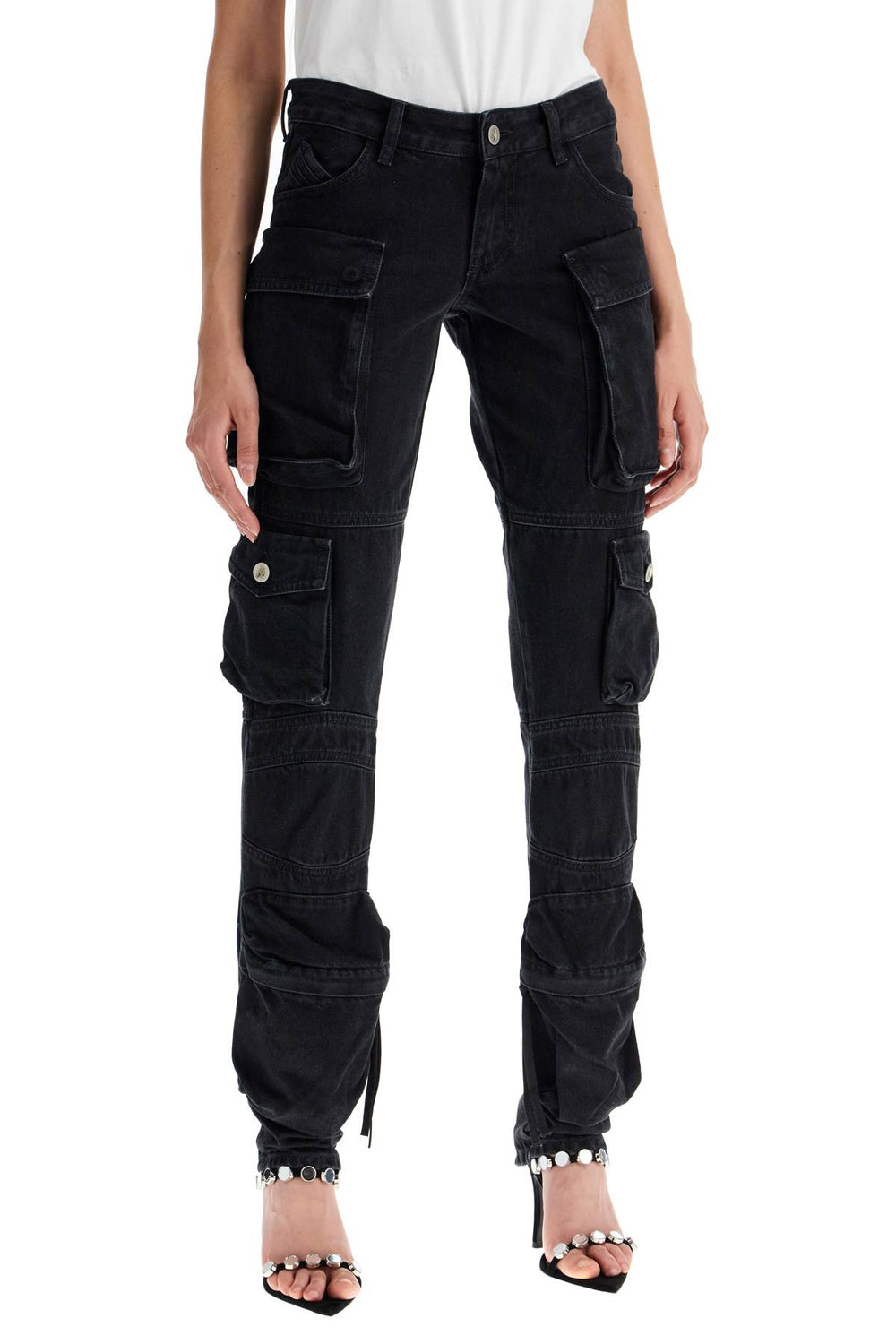 The Attico Essie Multi Pocket Slim Jeans