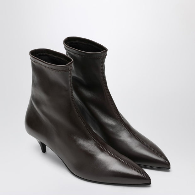 A.EMERY The Ophelia Ankle Boots In Brown Leather