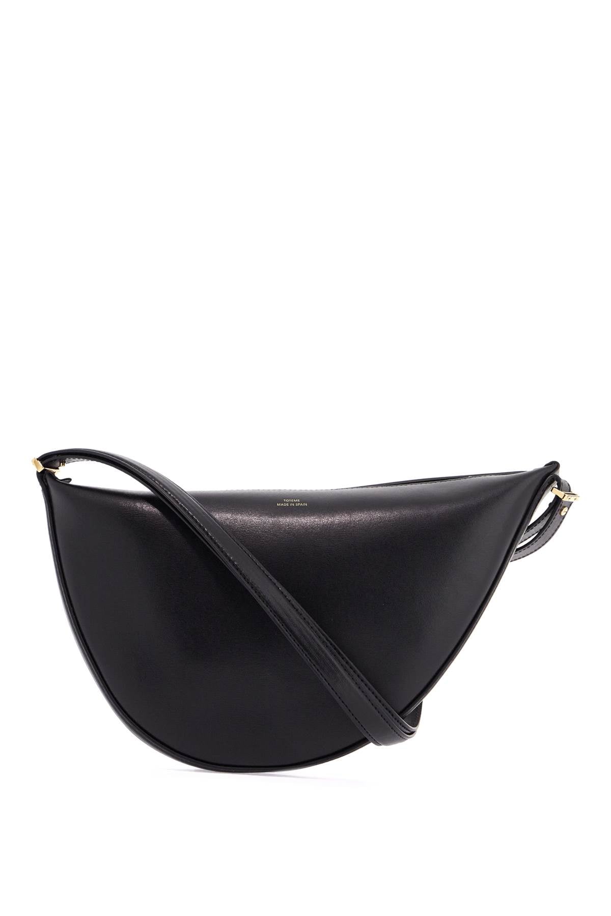 Toteme Scooped Sling Black Leather Half-Moon Bag