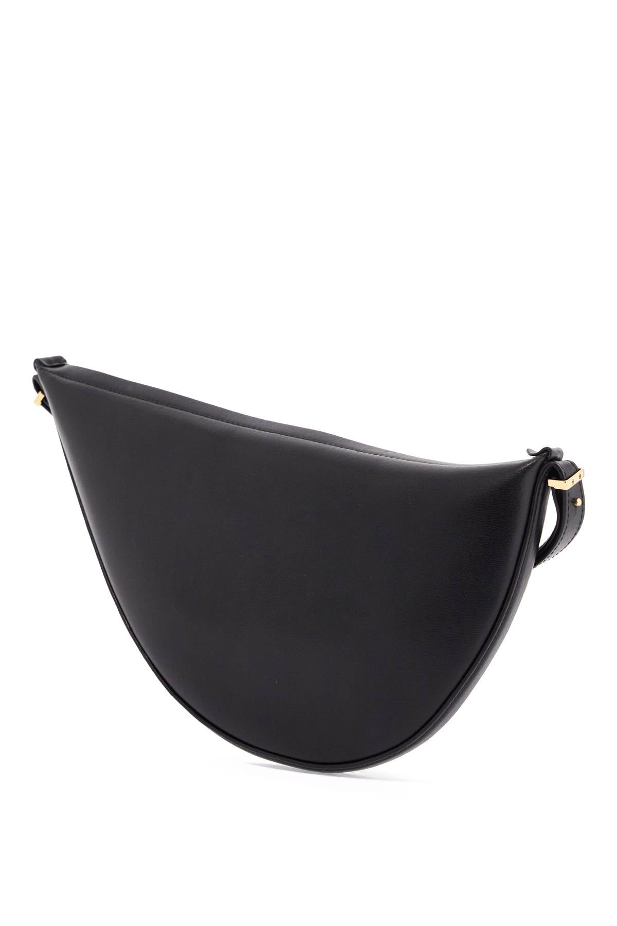 Toteme Scooped Sling Black Leather Half-Moon Bag