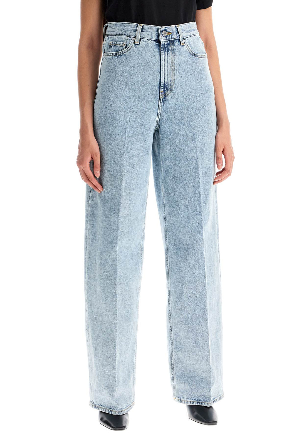 Toteme High Rise Wide Leg Jeans