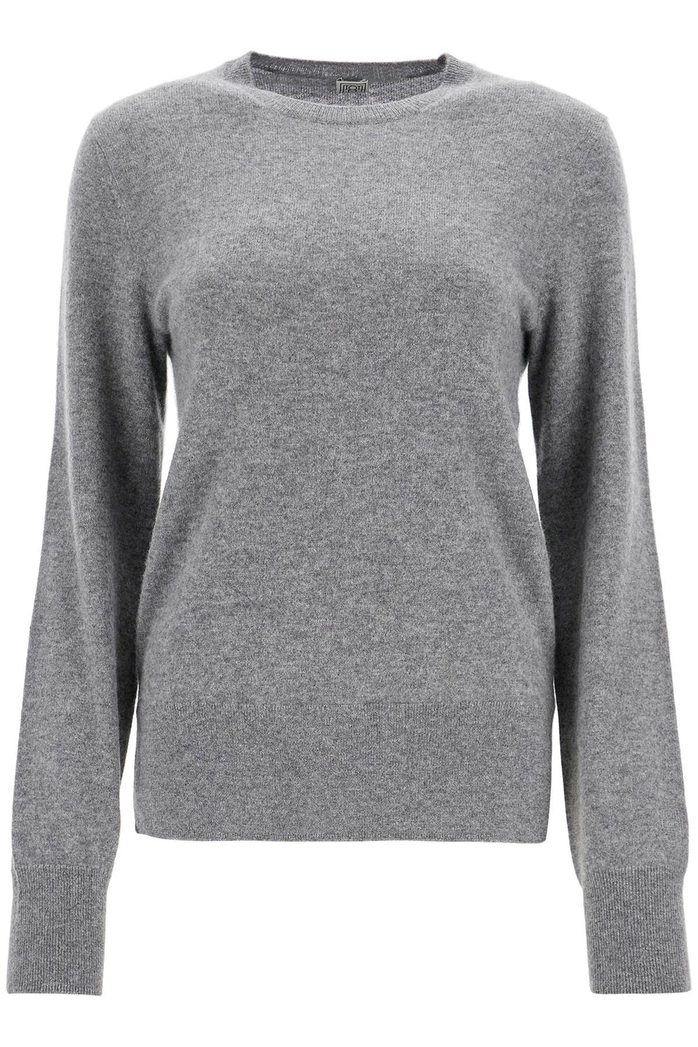 Toteme Grey Mélange Cashmere Sweater