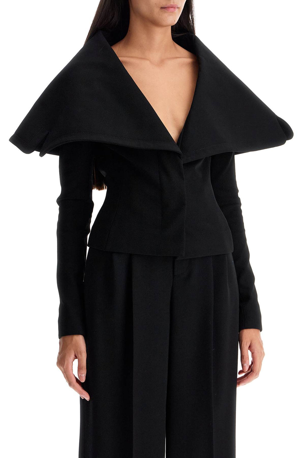 Jacquemus Maxi Collar Single Breasted Blazer