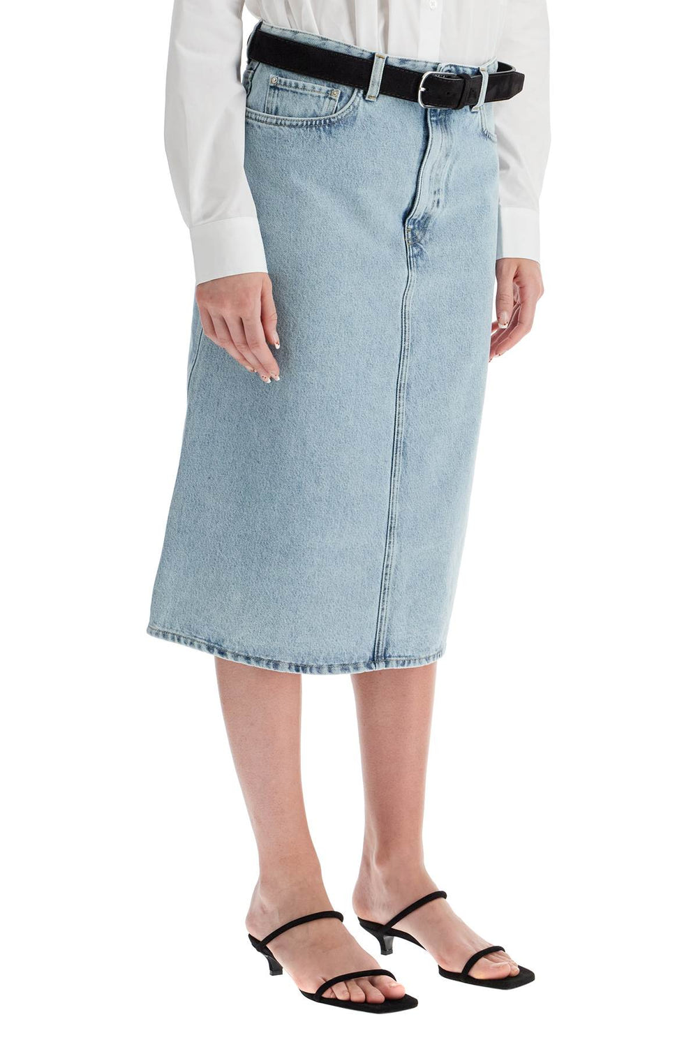 Toteme Denim Midi Skirt