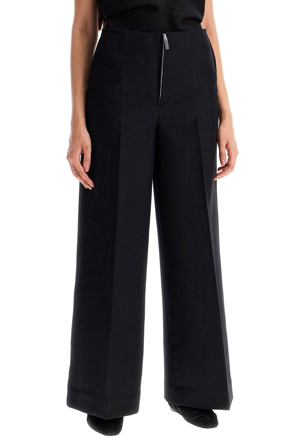 Toteme Zip-Front Wide Trousers