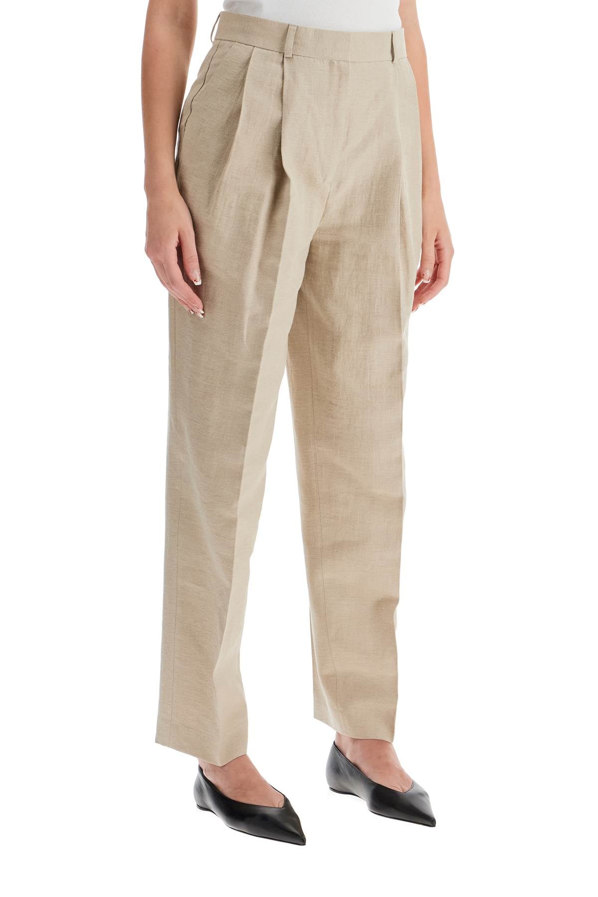 Toteme Tailored Linen Blend Pants