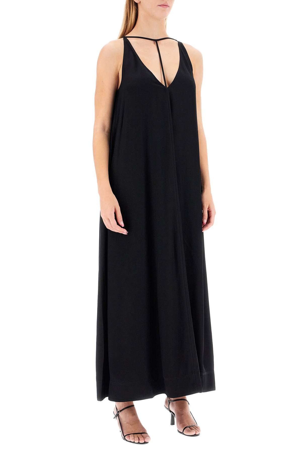 Toteme Maxi Dress With T-strap Belt