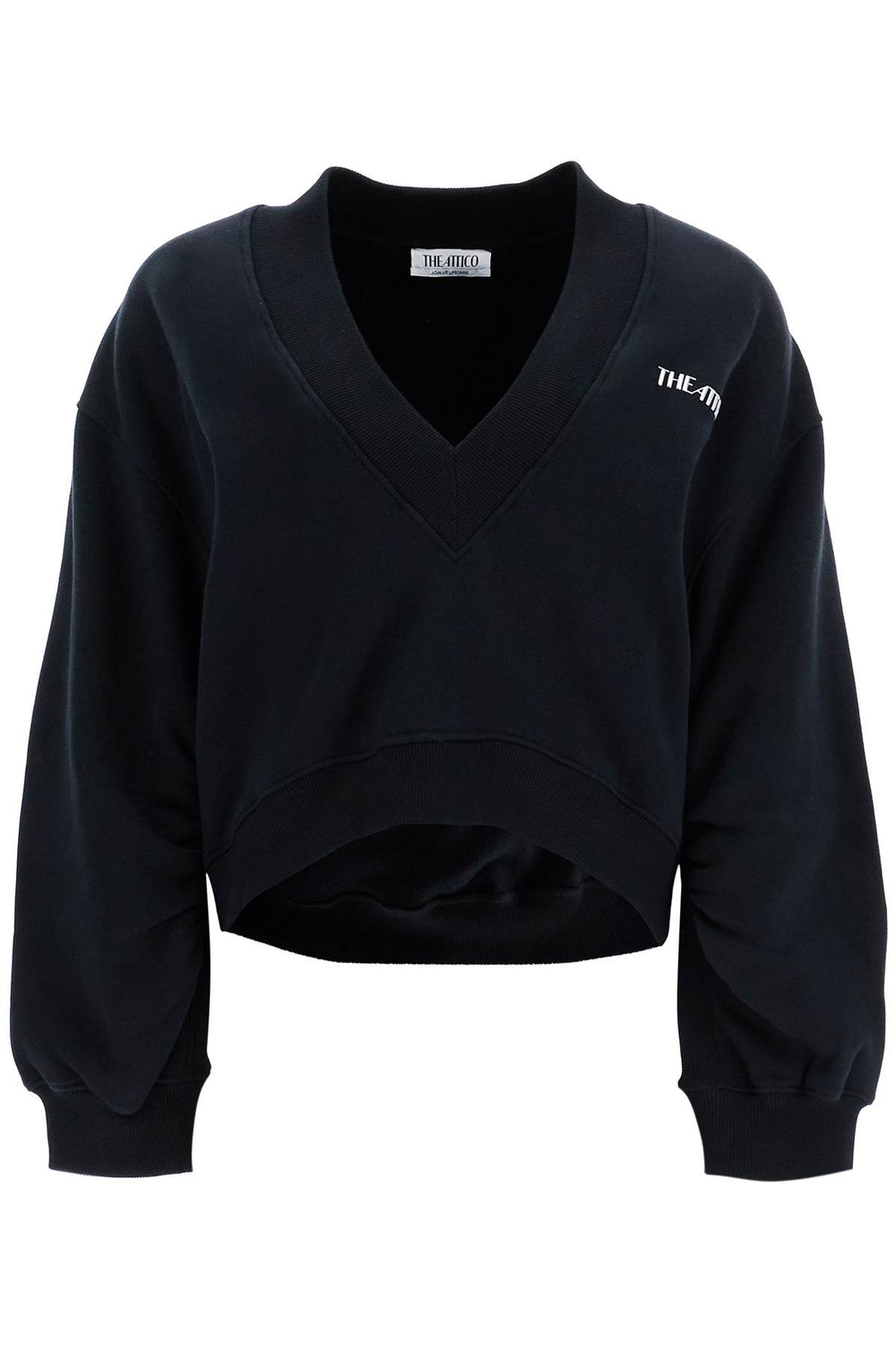 The Attico Oversized V-Neck Sweatshirt