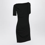 JACQUEMUS Black Draped Mini Dress