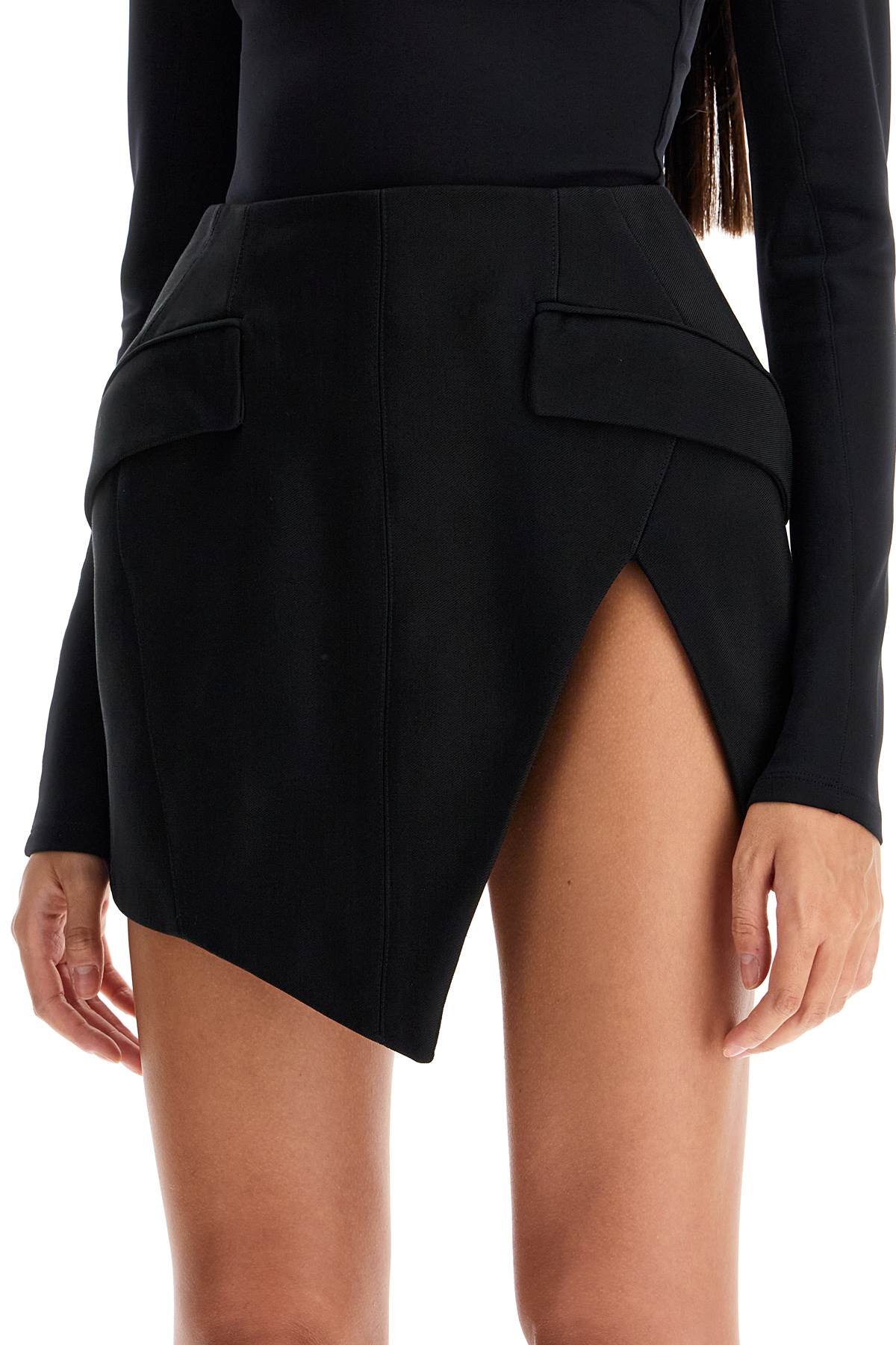 Mugler Asymmetric Mini Skirt