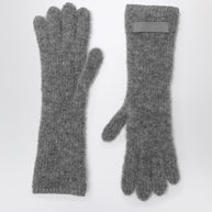 JACQUEMUS Gray Alpaca Gloves