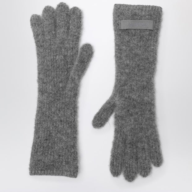 JACQUEMUS Gray Alpaca Gloves