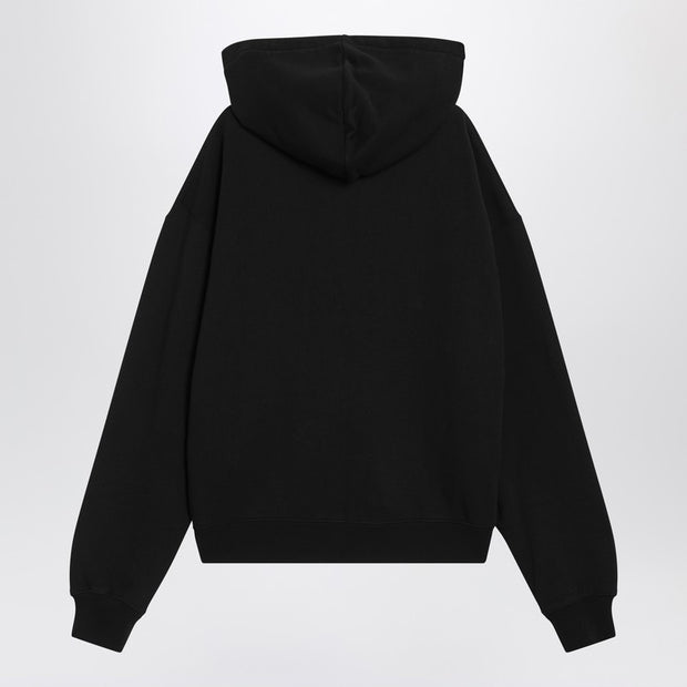 JACQUEMUS Black Cotton Zip-up Hoodie