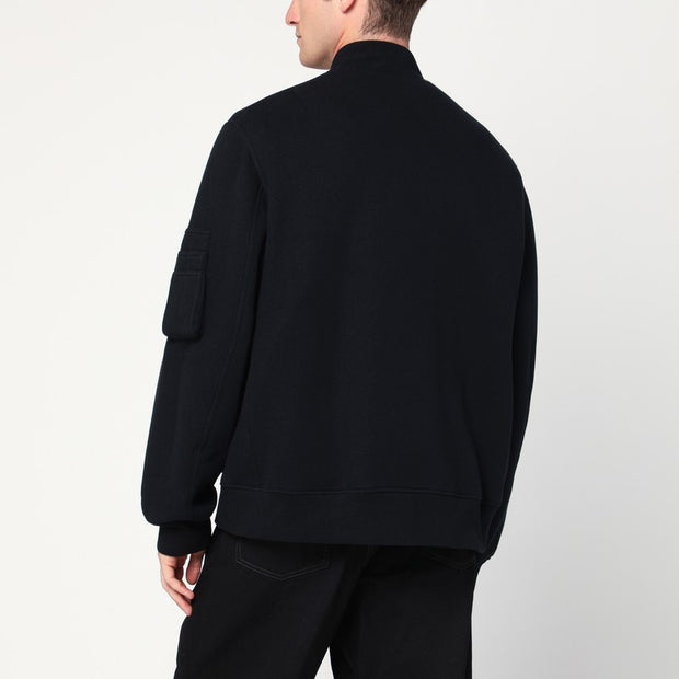 Sacai Black Zip Sweatshirt