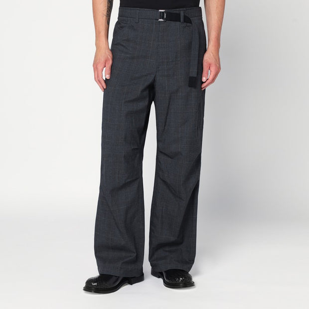 Sacai Gray Cargo Pants With Belt