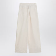 MKDT STUDIO Wide Écru Trousers In Cotton