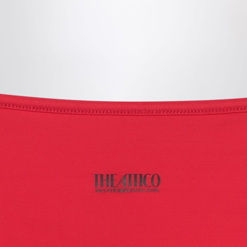 The Attico Two-piece Triangle Bikini In Red