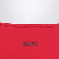 The Attico Two-piece Triangle Bikini In Red