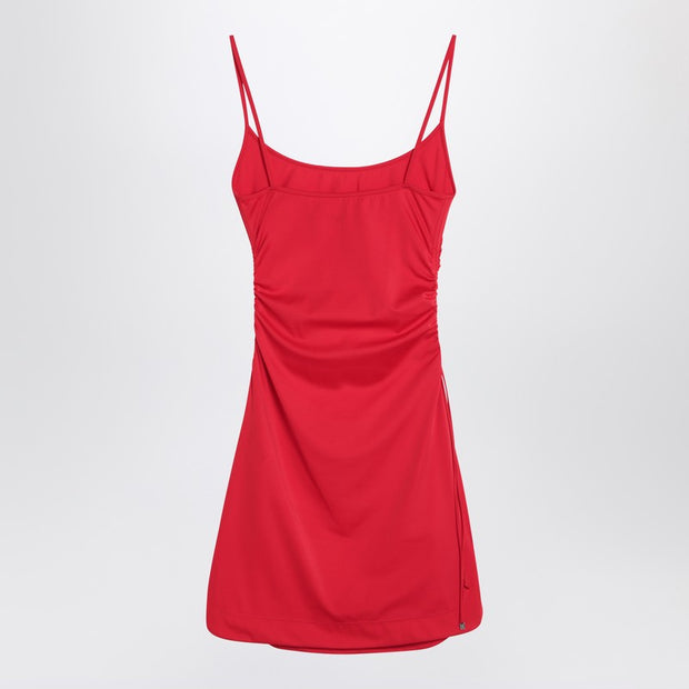 The Attico Red Beach Cover-up In Stretch Fabric
