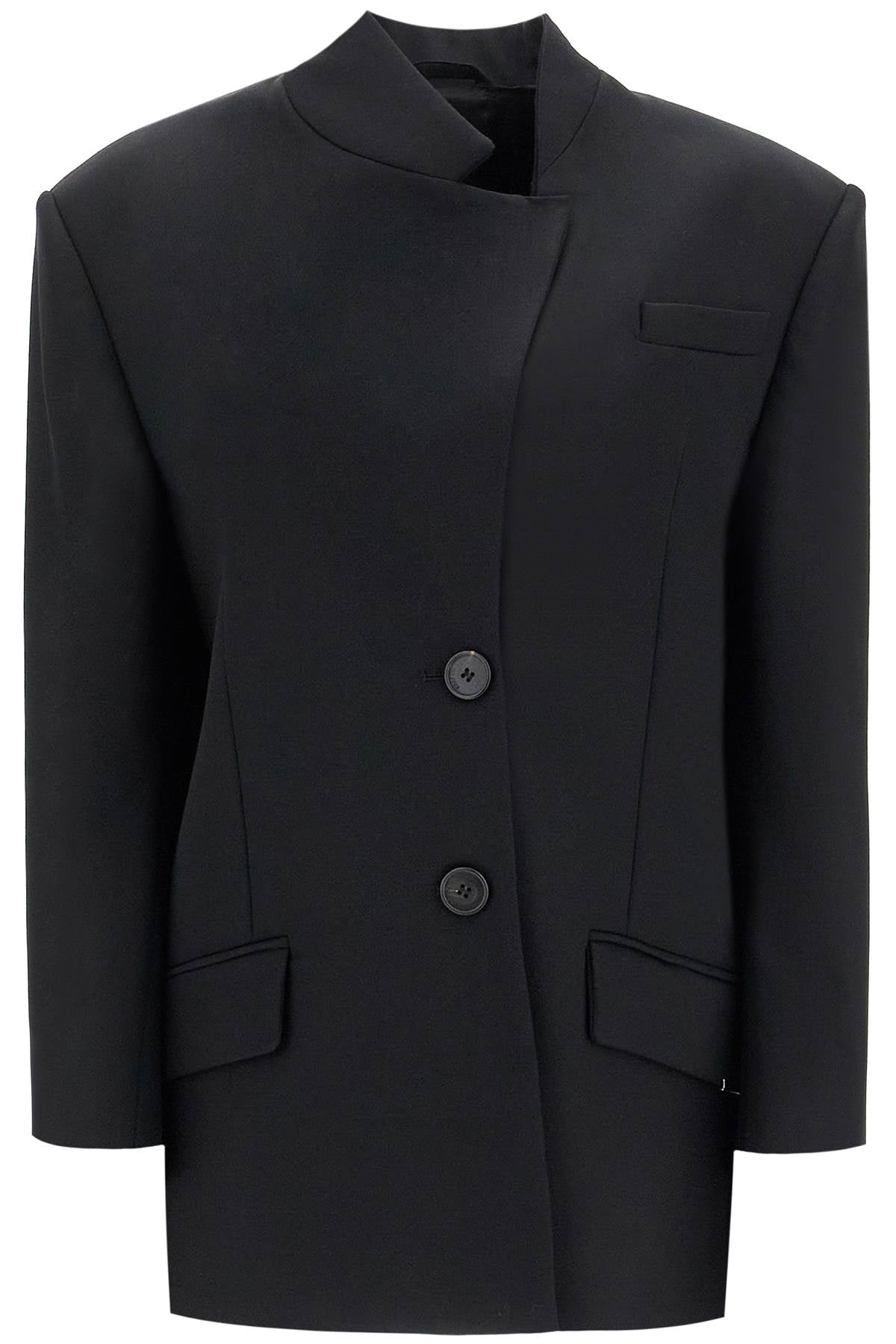 The Attico Asymmetric Wool Blazer