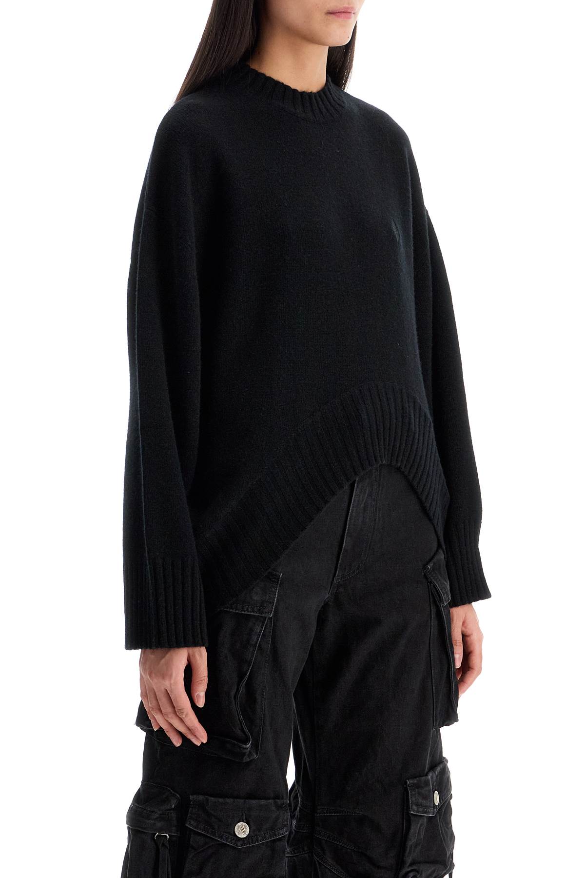 The Attico Ssymmetric Wool And Cashmere Pullover Sweater