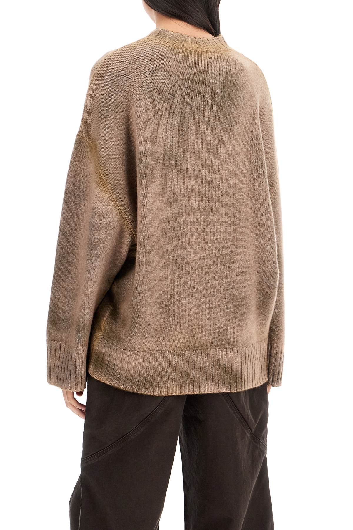 The Attico Asymmetric Wool And Cashmere Pullover Sweater