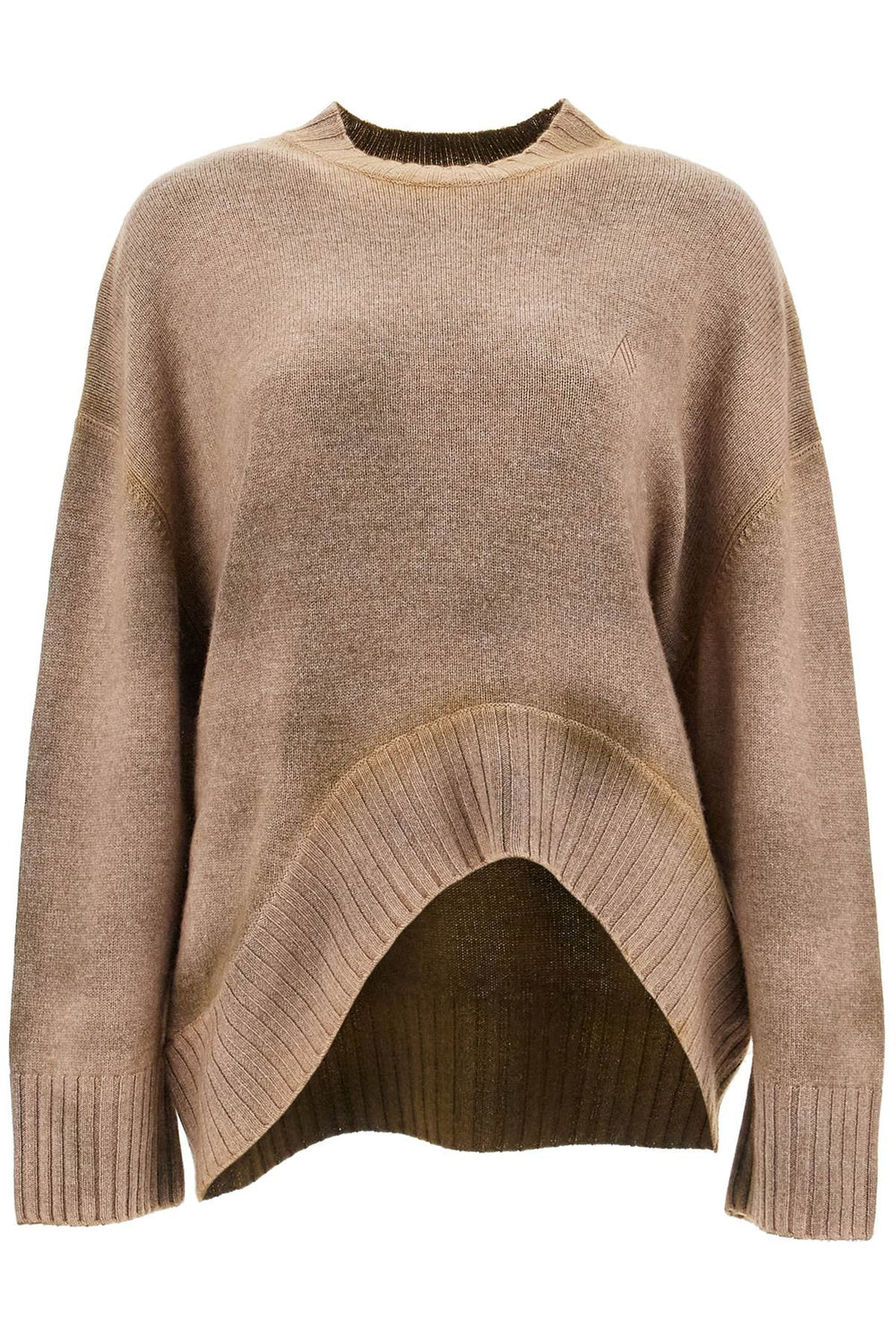 The Attico Asymmetric Wool And Cashmere Pullover Sweater