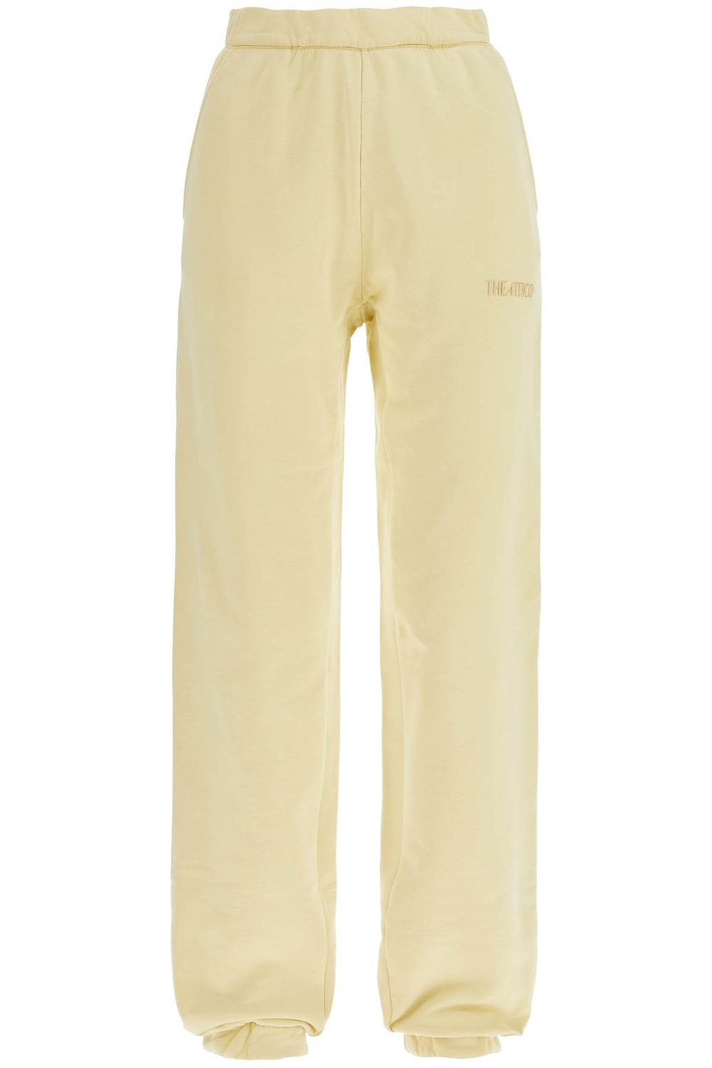 The Attico High Waist Loose Yellow Cotton Pants