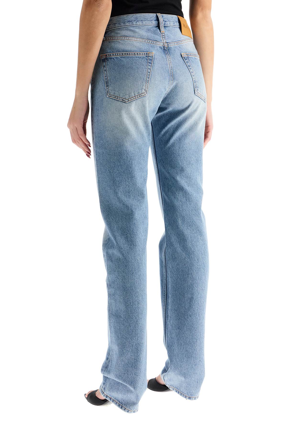 The Attico Coated Boyfriend Jeans