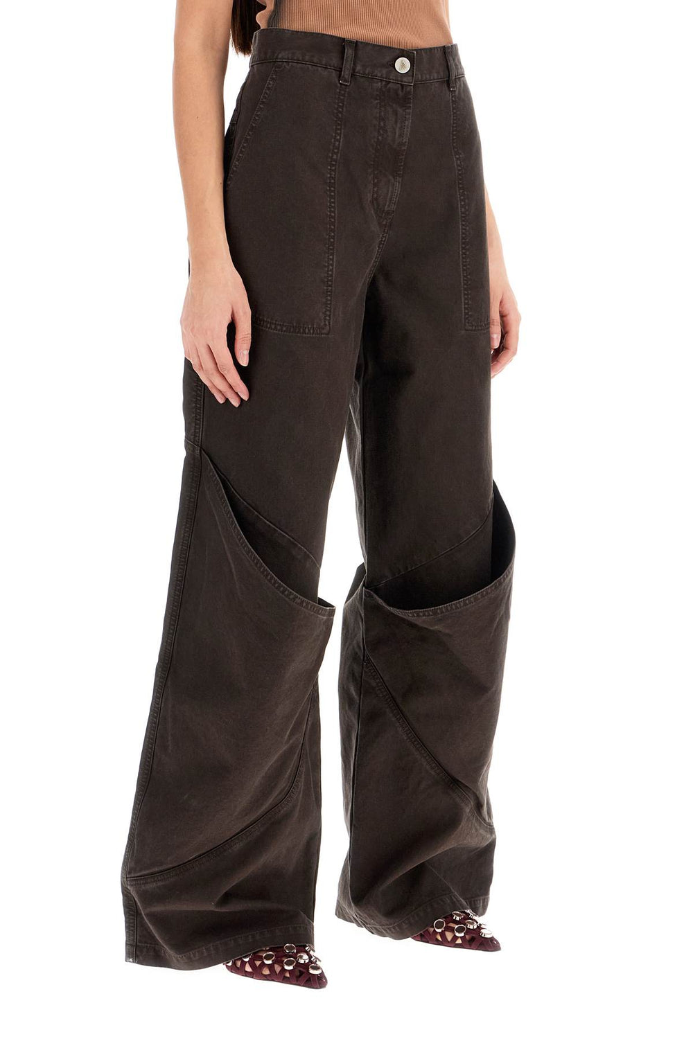 The Attico Wide Leg Baggy Pants