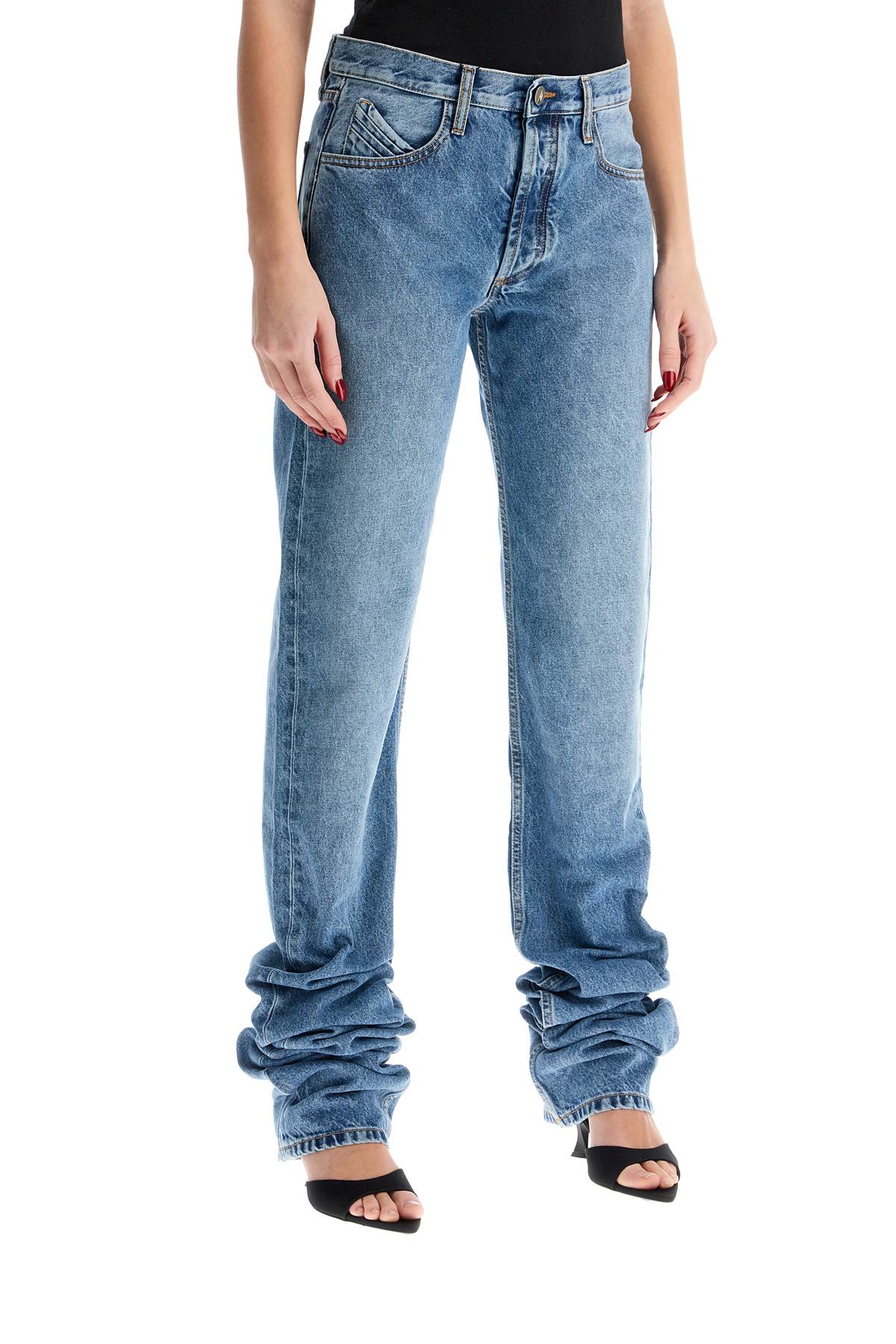 The Attico Extra Long Denim Jeans