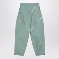 The Attico Sage Green Trousers With Zip