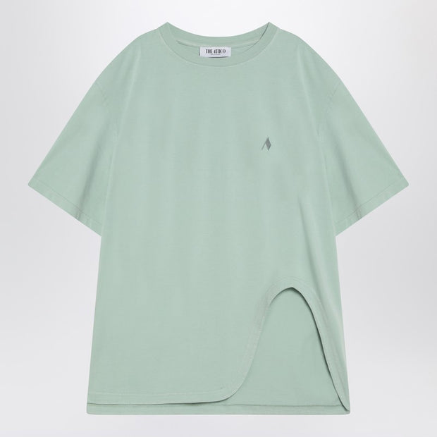 The Attico Mint Green Asymmetrical Oversize T-shirt