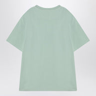 The Attico Mint Green Asymmetrical Oversize T-shirt