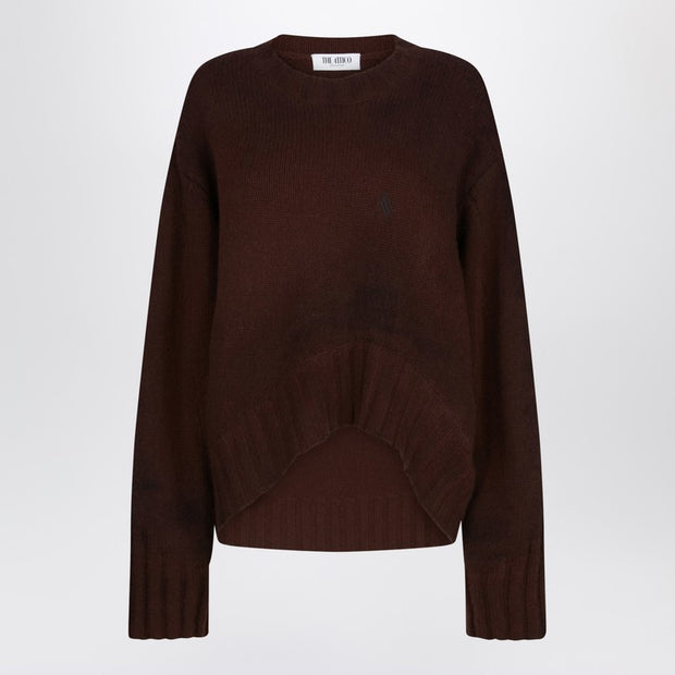 The Attico Brown Wool And Cashmere Sweater