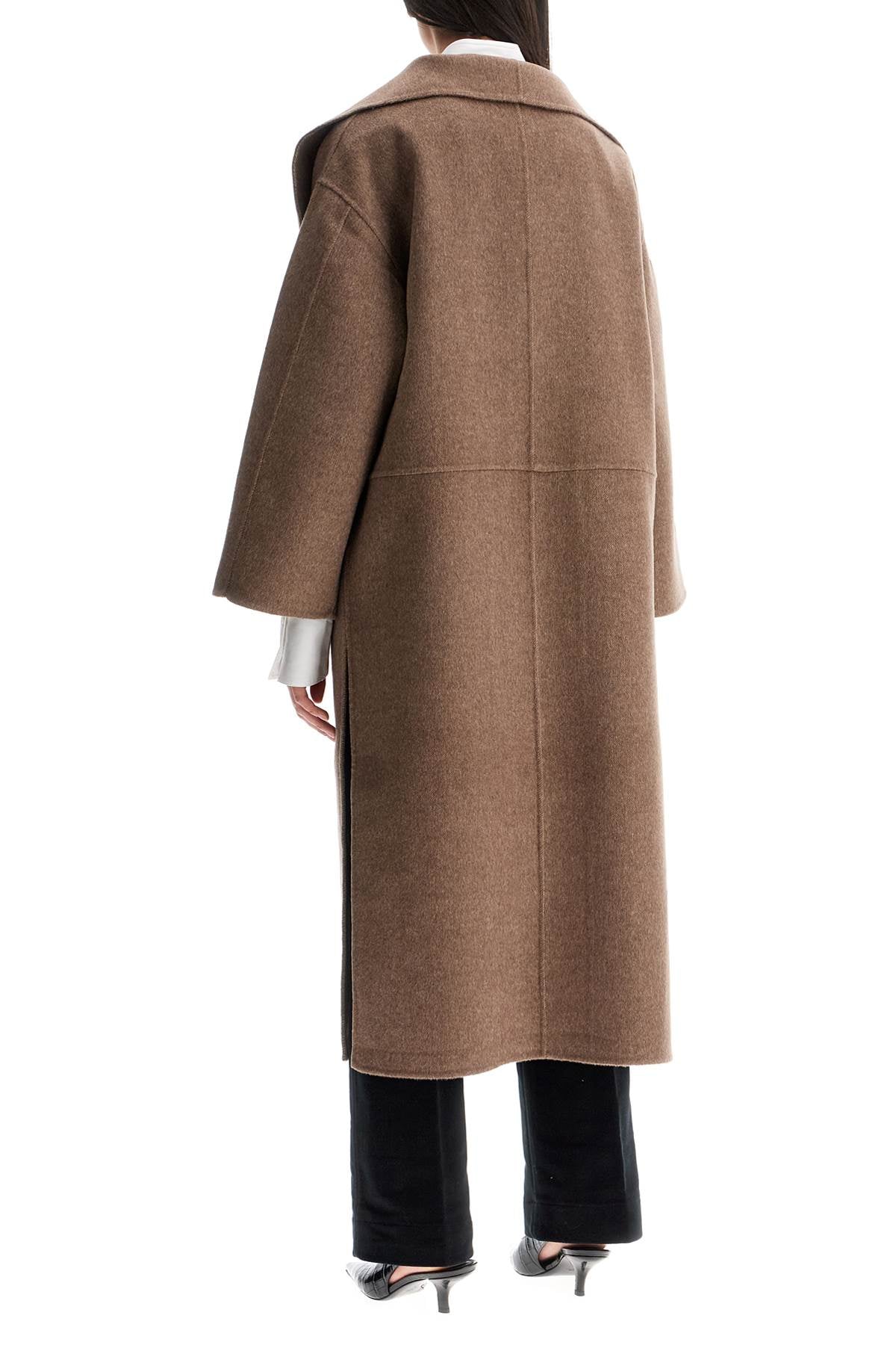 Toteme Beige Wool And Cashmere Kimono Coat