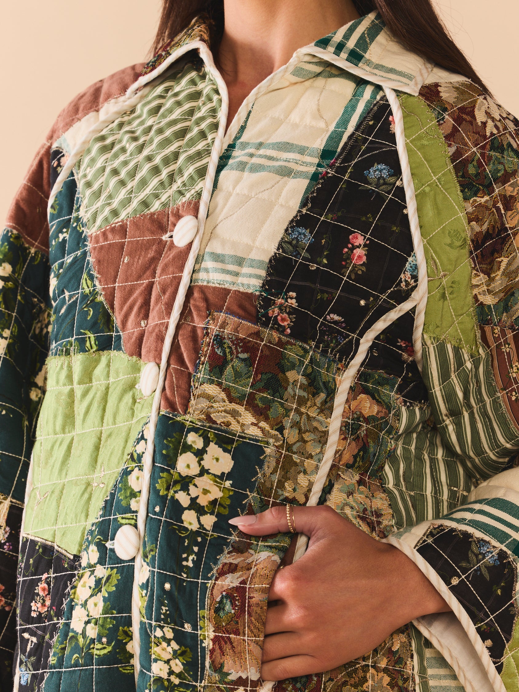Eddy Quilted Scrap Jacket
