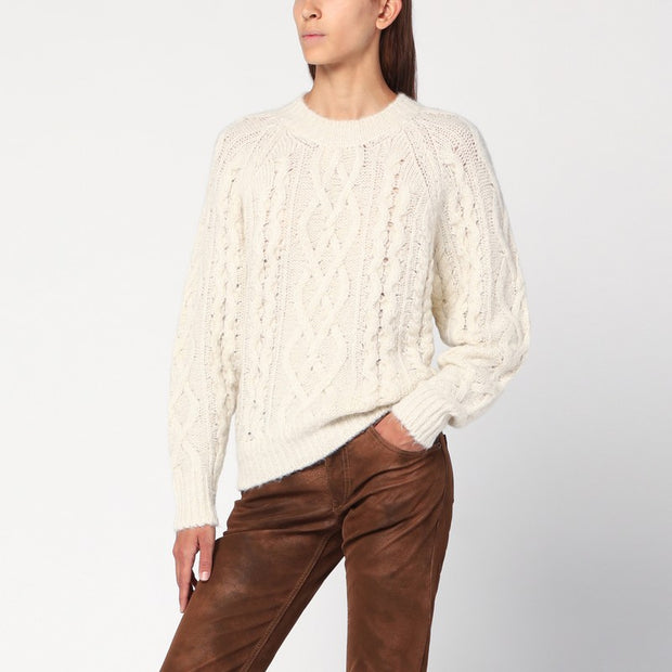 ISABEL MARANT Étoile Écru Mohair-blend Sweater
