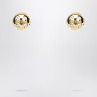 JACQUEMUS Square Round Earrings With Rhinestones