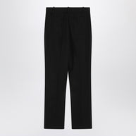 JACQUEMUS Black Trousers In Cotton Blend