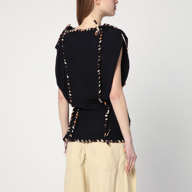 ISABEL MARANT Top Zohra Black In Cotton