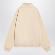 JACQUEMUS Beige Cotton Zip-up Sweatshirt