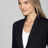 KiraGrace BLAZER: BLACK PONTE