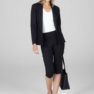 KiraGrace BLAZER: BLACK PONTE