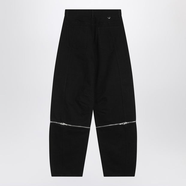 Moncler X Willow Smith Black Trousers With Zip Detail