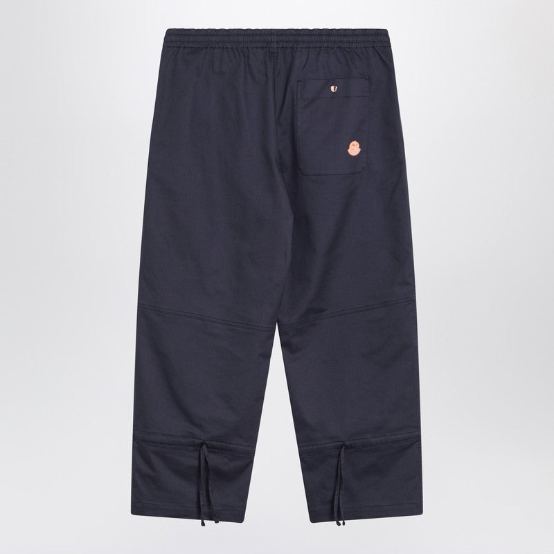 Moncler Genius Blue Trousers In Cotton Gabardine