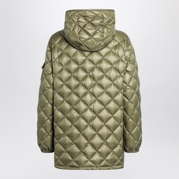 Moncler Green Quilted Jacket In Nylon